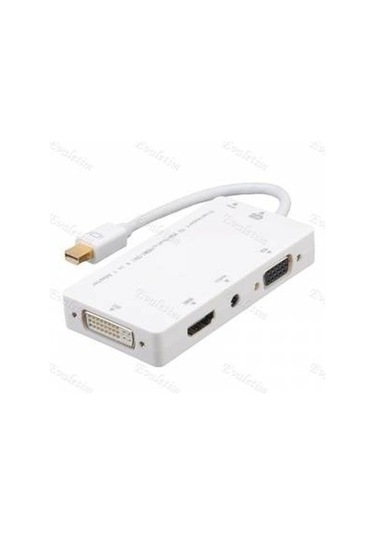 Mini Displayport To Hdmi Dvi Vga 4474P 3.5Mm Kulaklik Çevirici