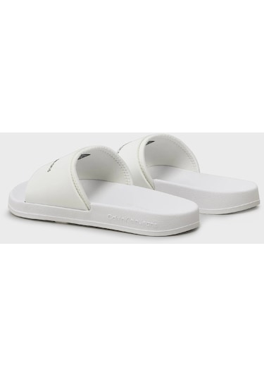 Calvin Klein Calvın Kleın Erkek Terlik Ym0ym00361-ybr Ym0ym00361-ybr Beyaz