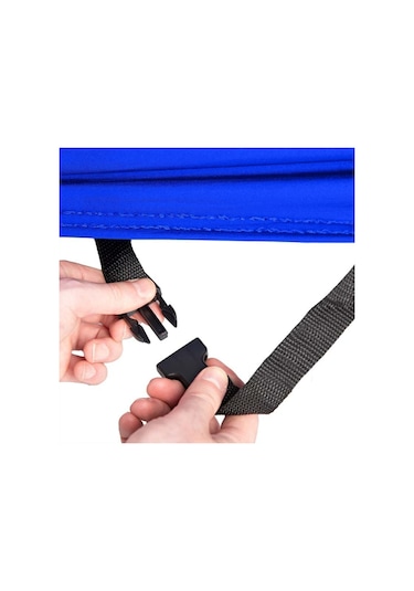 Trıumph Speed Twin Mavi Kumaş Motosiklet Brandası Logo Baskılı Penye Kumaş Motosiklet Branda