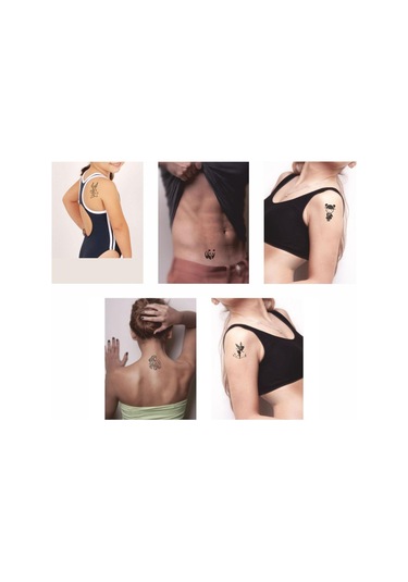 Anne Şefkati Desenleri Hint Kınası İle Geçici Dövme Yapma Seti