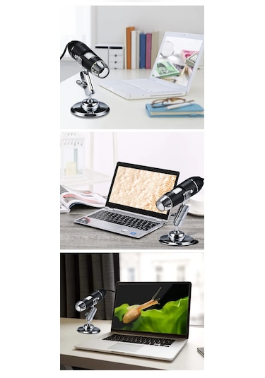 Monozone 1600x Dijital Mikroskop Cilt Saç Analiz Sa2mp Usb 8led