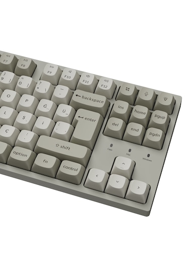 Keychron C1 Pro 8k Qmk Kablolu Özel Mekanik Klavye Süper Kırmızı Switch C1px-m1-tr