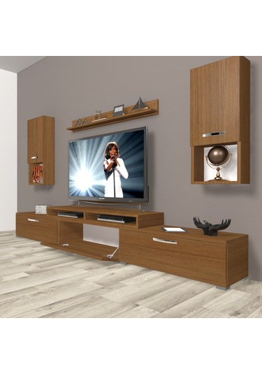 Decoraktiv Ekoflex 270da Slm Tv Ünitesi Tv Sehpası Ceviz