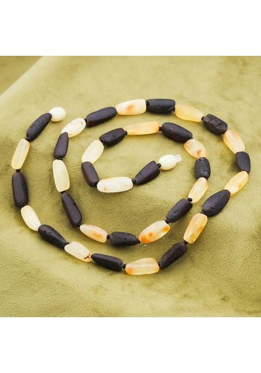 Yetişkin Damla Kehribar Kolye T5636 Çok Renkli