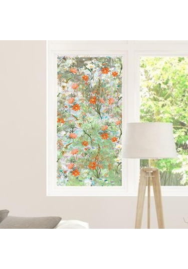 Suntek Gizlilik Pencere Filmi Çiçekli Lekeli Yapışkan Statik