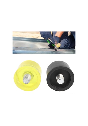 Reedark 2 Adet M10x1 Kauçuk Çarpma Ucu Seti - 40mm Sarı-siyah, Ürün Koruma, Hızlı Değişim, Çarpmaya Dayanıklı Çekiç Aksesuarı