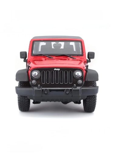 Maisto 1:18 Ölçek 2014 Jeep Wrangler Kırmızı Model Araba
