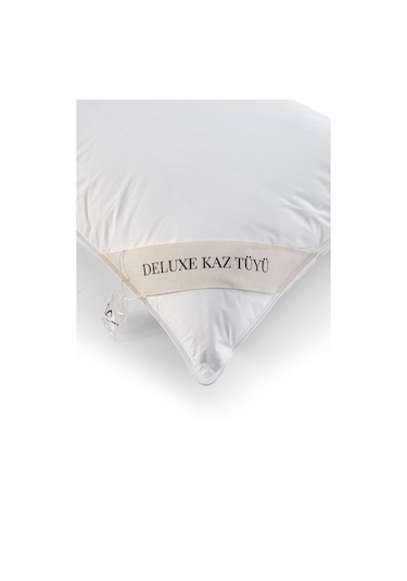 Deluxe Kaz Tüyü Yastık Beyaz