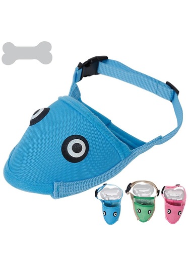 Homyl Pet Köpek Namlu Ayarlanabilir Ağız Maskesi Anti L-yeşil