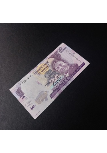 Escoines Koleksiyon 3996368f424728d26d 20 Kwacha Malavi Çil Eski Yabancı Kağıt Para