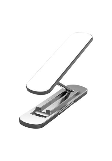 Youmex Alüminyum Çelik Gizli Telefon Tutucu - 360 Döner, Katlanabilir, Taşınabilir Ve Çok Fonksiyonlu - Gümüş