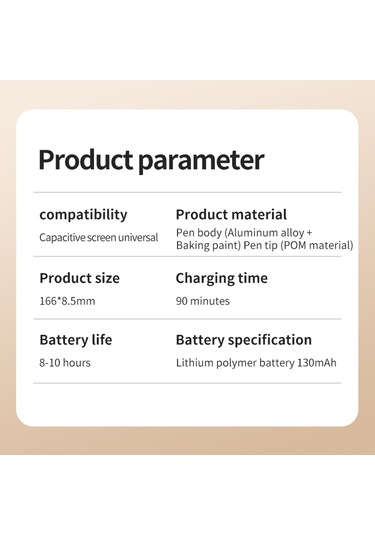 Mufunye Evrensel Manyetik Stylus Kalem - Hızlı Şarj, Uzun Pil Ömrü, /android Uyumlu