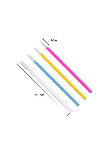 Mufunye Ruj Fırçası, Dudak Fırçası Seti, Pembe 50'li Çanta