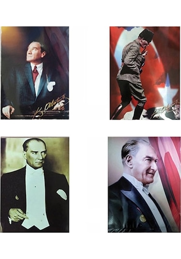 Atatürk Posteri 35x50cm Karışık - 3 Adet 35 x 50 CM