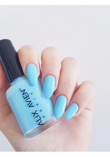 Alix Avien Toz Mavi Oje 66 Yüksek Pigmentli Uzun Süreli Kalıcılık Hızlı Kuruma Nail Lacquer 66