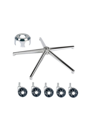 Depolife Lüks Müdür Şef Sandalye Yıldız Ayak Ofis Büro Koltuk Metal Ayağı