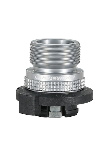 Padalink Kamp Ocağı İçin Propan Gaz Kartuşu Bağlantı Adaptörü, Tüp Gaz Bağlantısı Gümüş