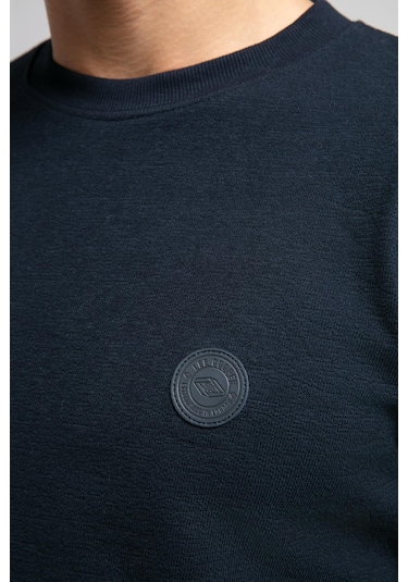 Lecosa Erkek O Yaka Sweatshirt Lacivert-21039 Lacivert