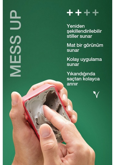 Mess Up Texture Matte Paste Mat Saç Şekillendirici Gum 100 Ml