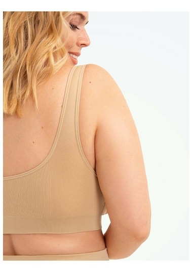 Mistirik Kalın Askılı Toparlayıcı Pedli Büstiyer Korse Ten Renk Ten