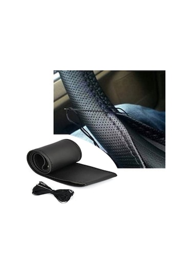 Otokılıfcı Sarmalı Dikmeli Noktalı Model Deri Direksiyon Kılıfı