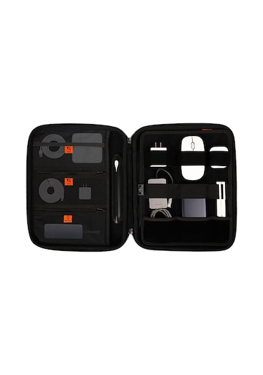 Wiwu Parallel Hardshell Darbe Emici Su Geçirmez 900d Polyester Kumaş 11 İnç Laptop Çantası Siyah