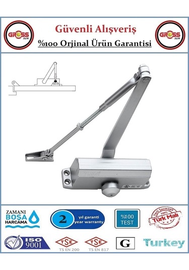 Yuma Kapı Hidroliği - 4 Numara - 60-85 Kg
