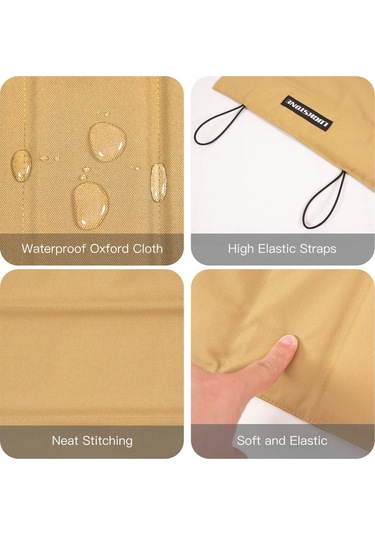 Luckstone Açık Piknik Oturma Minderi Su Geçirmez Oxford Kumaş Siyah