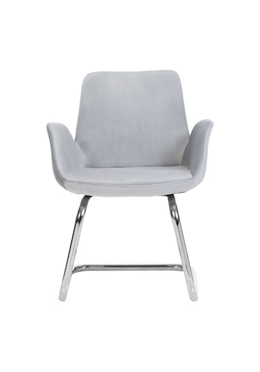 Markaelz Krom Metal Ayaklı Bekleme Koltuğu Pescado Gri