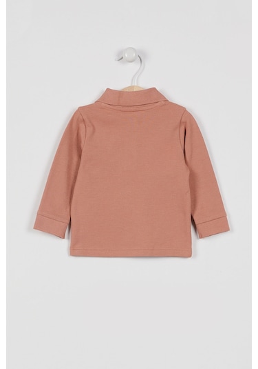 U.S. Polo Assn. U.S. Polo Assn Lisanslı Classic Açık Kahve Bebek Uzun Kol Yakalı Sweatshirt Kahverengi
