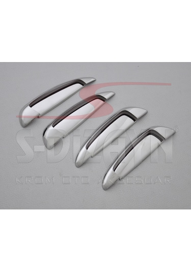 S-Dizayn Fiat Linea Krom Kapı Kolu 4 Kapı 8 Prç 2007-2018 Çerçev