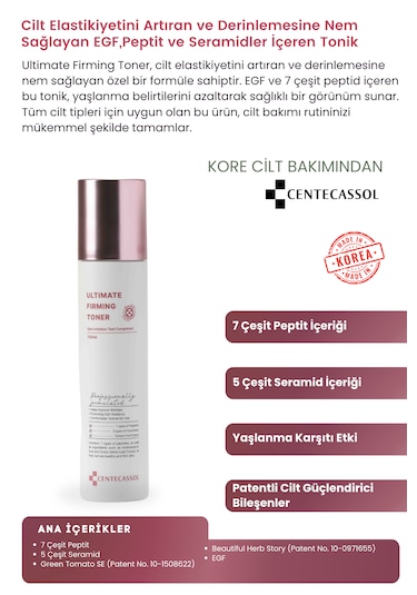 Centecassol Peptit ve Seramid Kompleksiyle ve Nemlendirici Tonik 150 ML