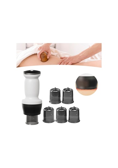 Suntek Elektrikli Kupa Masajı Vakum Makinesi Tüm Vücut Omuzlar Beyaz