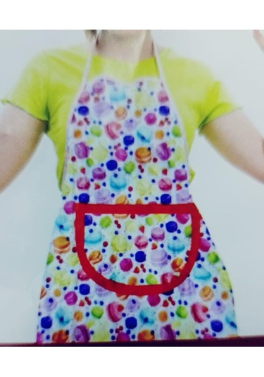 Kapitone Su Geçirmez Mutfakönlüğü Cepli