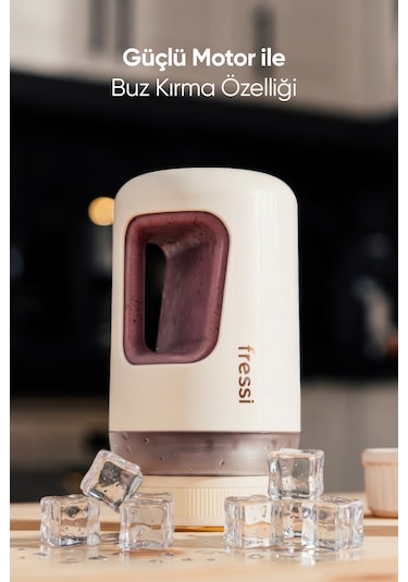 Fressi FR-BL07 220 W Kişisel Taşınabilir Şarjlı Öğütücü Smoothie Blender