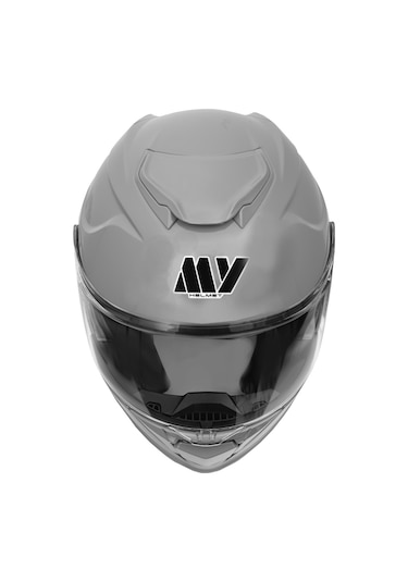 My Helmets Mks002-ng Güneş Vizörlü Şeffaf Çene Açılır Motosiklet Kaskı Gri