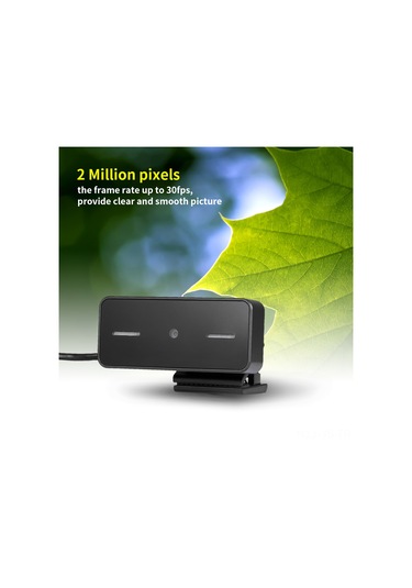 Jeemson Siyah Usb Webcam 2mp Sabit Odaklı, Gürültü Azaltıcı Mikrofonlu, Sürücü Gerektirmeyen Bilgisayar Kamerası Masaüstü/dizüstü Uyumlu