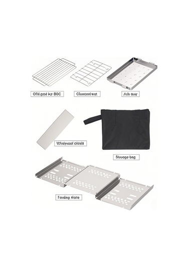 Vkemall Ws045 Dikdörtgen Çift Amaçlı Odun Sobası Gümüş