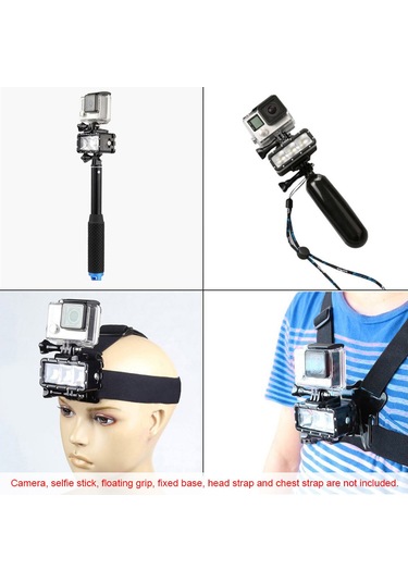 Yifomall 30 Metre Su Geçirmez Led Feneri - 300 Lumen, 3 Mod, Spor Kameralar İçin Gopro, Sjcam, Xiaomi Uyumlu Diving Fotoğraf Doldurma Işığı Çok Renkli