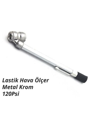 Motosiklet Lastik Hava Ölçer Metal Kısa Tip 120psı
