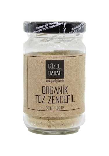 Güzel Ada Gıda Organik Toz Zencefil 30 G