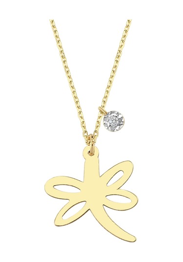 Altın Pırlantalı Minik Yusufçuk Kolye As1583Pkl Altınsepeti