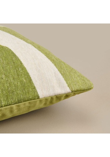 Evidea Soft Zarmine Kırlent - Ekru / Yeşil - 40x40 Cm Ekru / Yeşil