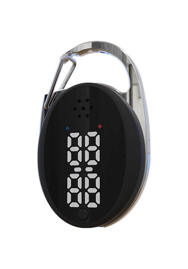 Xiyyadms Siyah Ultrasonik Sinek Kovucu Taşınabilir Anahtar Kemerli 360 Koruma 3 Seviye Ayar İle Zaman Gösterici