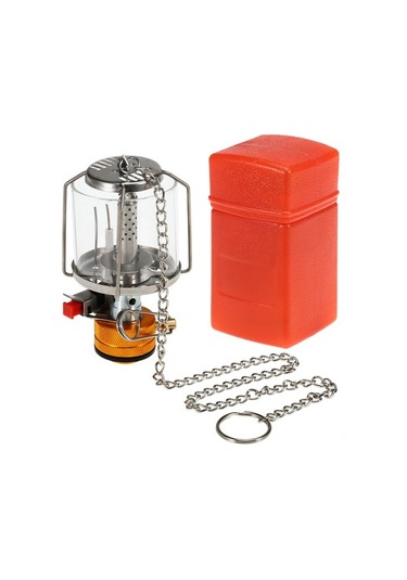 Szypzstore Açık Kamp Gaz Fener Piezo Ateşleme Taşınabilir Mini Çadır Lambası Işık Ekipmanları Pişirme Aksesuarları 08k39q Gümüş