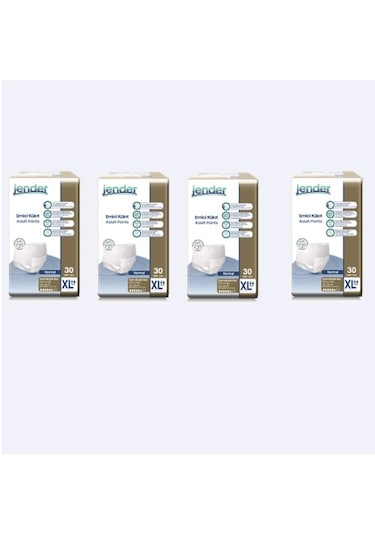 Jender Emici Külot Hasta Bezi XL Beden 30'Lu x 4 120 Adet