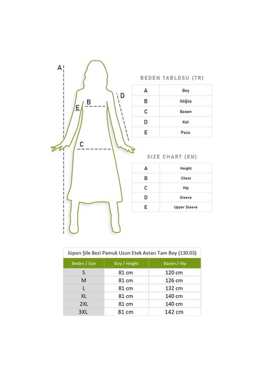 Jüpon Şile Bezi Pamuk Uzun Etek Astarı Tam Boy Jipon Beyaz Byz