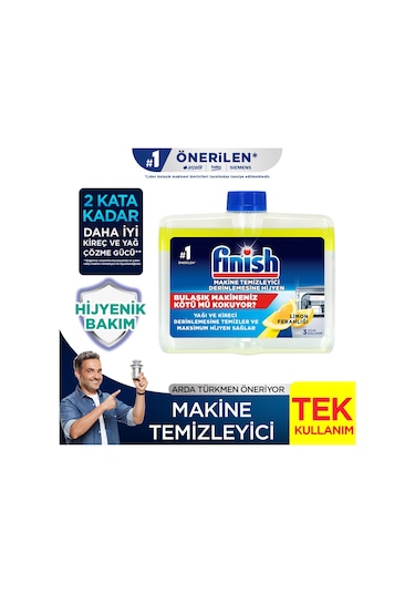 Finish Limon Kokulu Sıvı Bulaşık Makinesi Temizleyici 250 ML