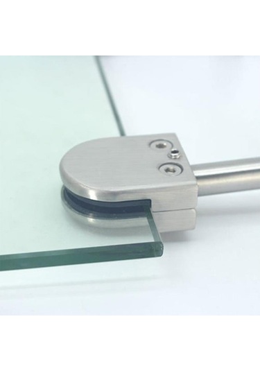 Sones 304 Paslanmaz Çelik Cam Balık Ağzı Destek Çubuğu Sabitleme Klipsi 14x100mm Çubukla, Özellikler: Xl