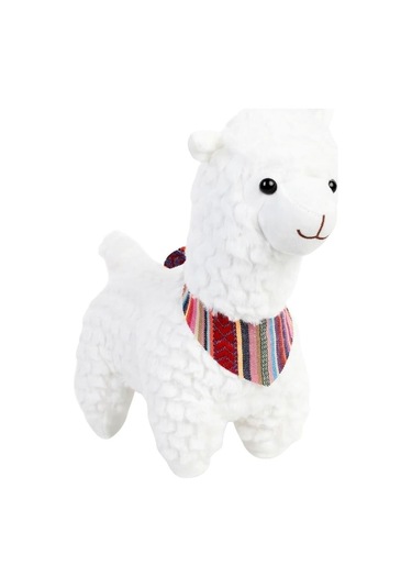 Sevimli Peluş Lama 30 Cm Yumuşacık Hediye Ve Koleksiyonluk Oyuncak Lama Beyaz